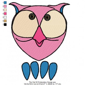 The Owl 02 Embroidery Design
